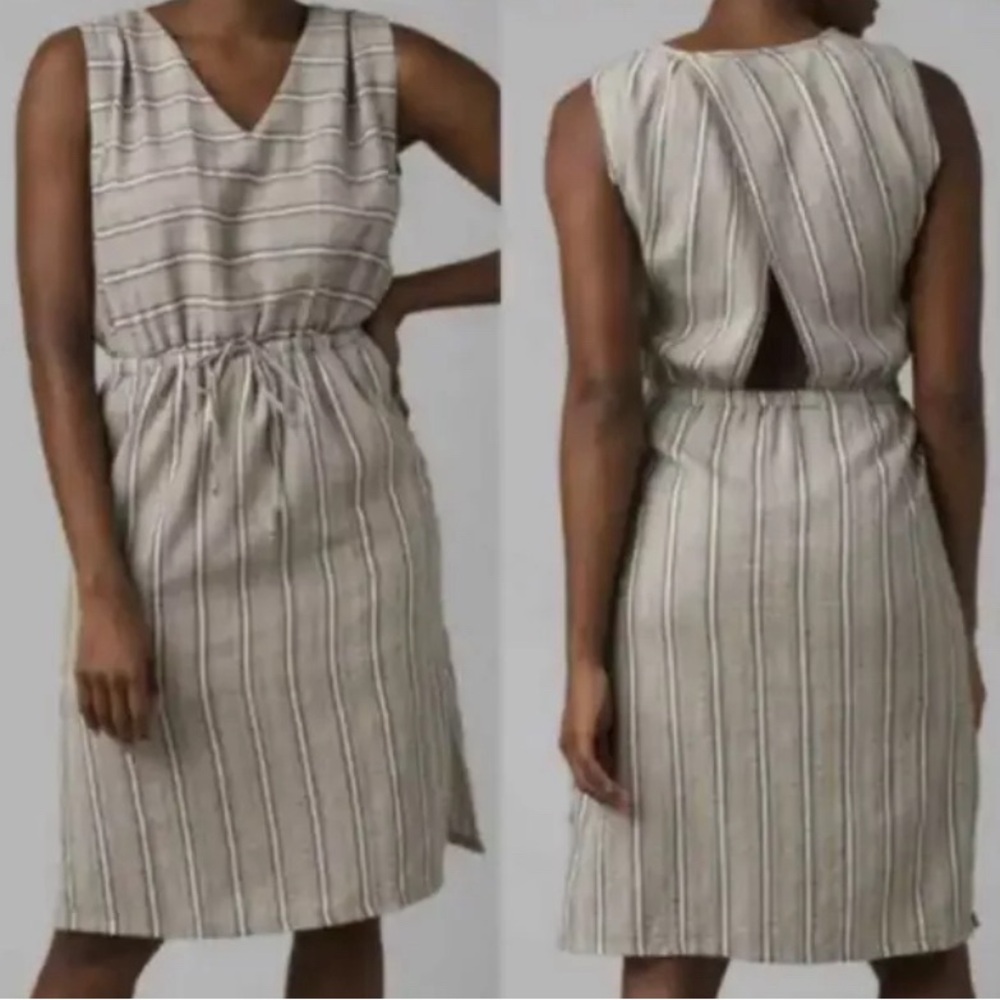 NWT PrAna Ecotropics Organic Cotton Dress - Stellar Stripe